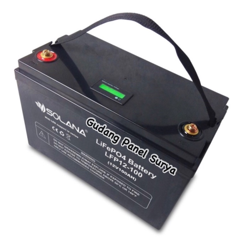 Aki Solana LithiumIron Phosphate Battery 12V 100AH LFP112-100 Solana lithium 100ah