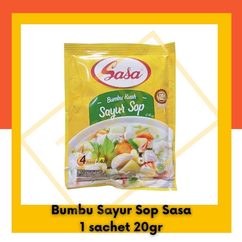 

Sasa Bumbu Sayur Sop Bubuk Instan Racik 1 sachet 20gr