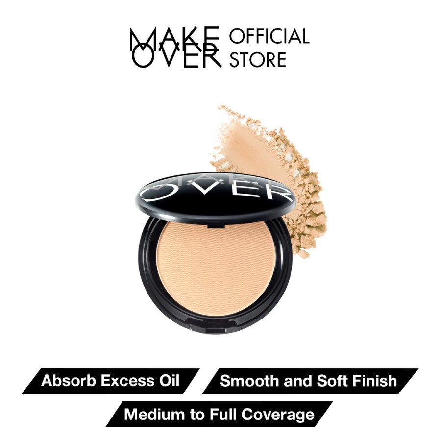 Bedak Make Over Padat Tabur Powerstay Matte Faundation Two Way Cake Refil Cushion Rijek Ori