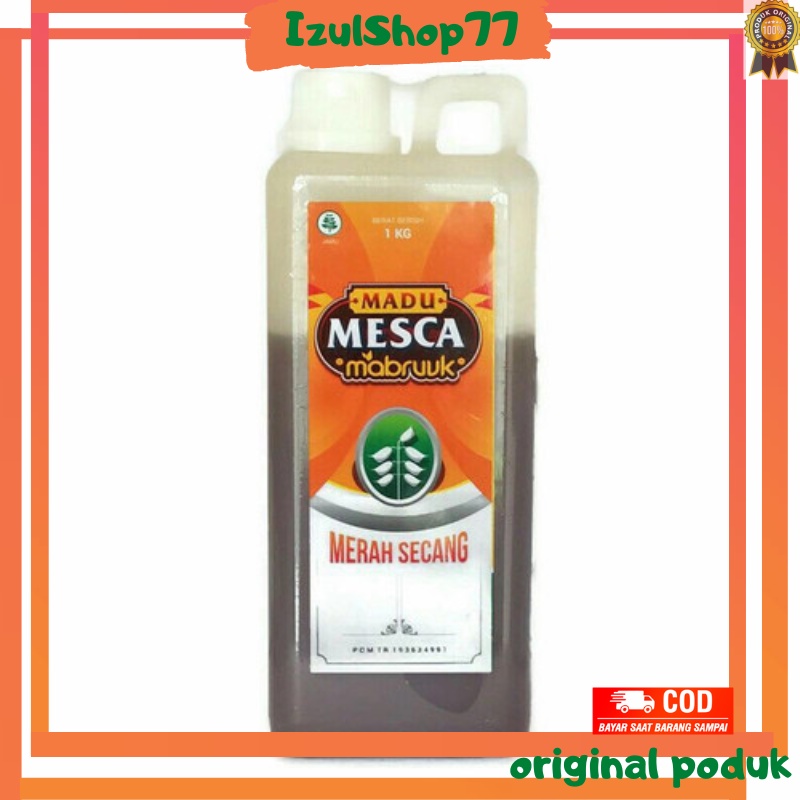 

MABRUUK MADU MERAH MABRUK MADU HERBAL ALAMI 1000 GRAM / MADU MERAH / MADU MURAH / MADU MERAH 1KG
