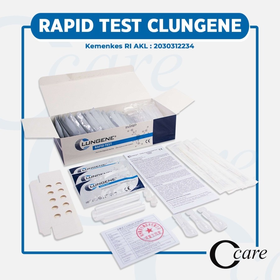 clungene swab antigen isi 25 test AKL izin KEMENKES (20303122334) Yees