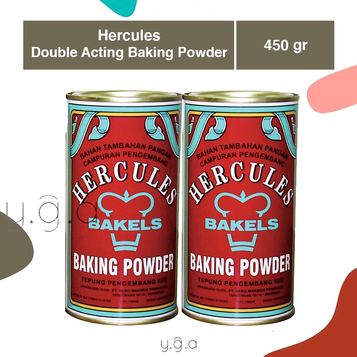 

Hercules Double Acting Baking Powder 450gr