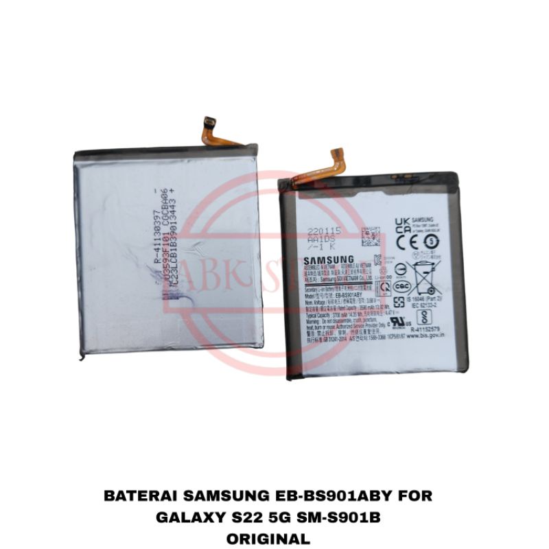 BATERAI BATTERY SAMSUNG GALAXY S22 S901 EB-BS901ABY BATRE ORIGINAL 100%