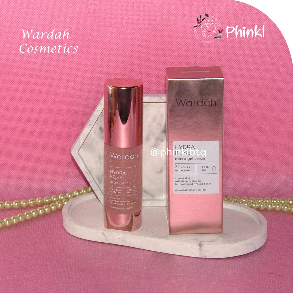 `ღ´ PHINKL `ღ´ ᘺᗩᖇᕲᗩᕼ  Wardah Hydrarose Series menghidrasi wajah  | Day gel Night gel Facial wash Toner Serum Stater Kit