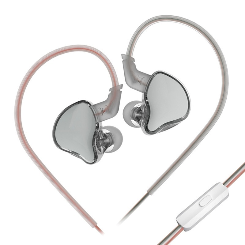 Gro KZ-EDCX In Ear Earphone HIFI Headphone Headset Definisi Tinggi Earphone Hibrida Dinamis 2pin Earpho Kabel Dilepas