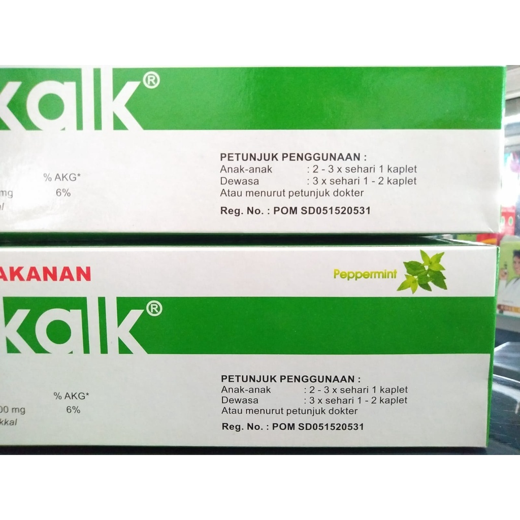 LICOKALK Lico kalk calcium lactate @1Strip @10Kaplet