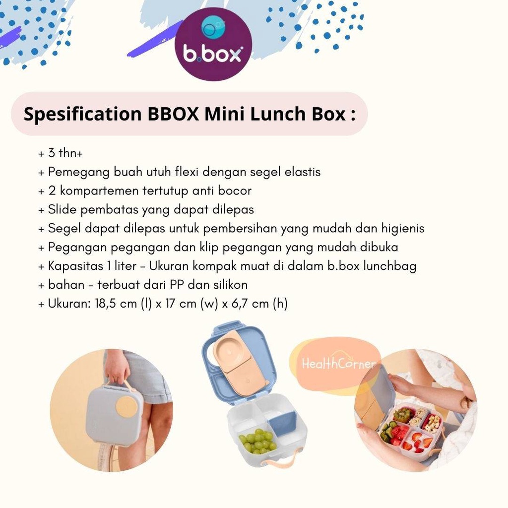 BBOX MINI Lunchbox - Kids B BOX Lunch Box Kotak Bekal Tempat Makan Anak Leakproof