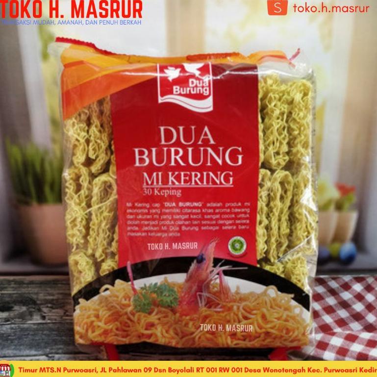 

$ Mie Kering Dua Burung 30 Keping 810gr ➮