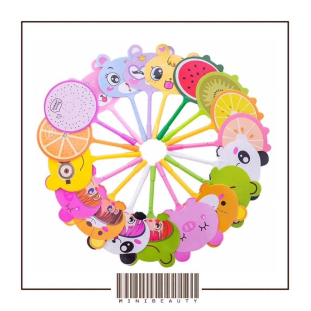 

pena kipas lucu animal dan buah pulpen kipas karakter pen