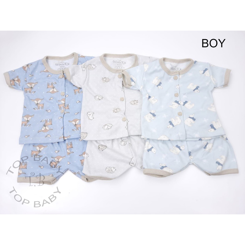Piayama Anak Winteku Setelan Kancing Pendek - 4640