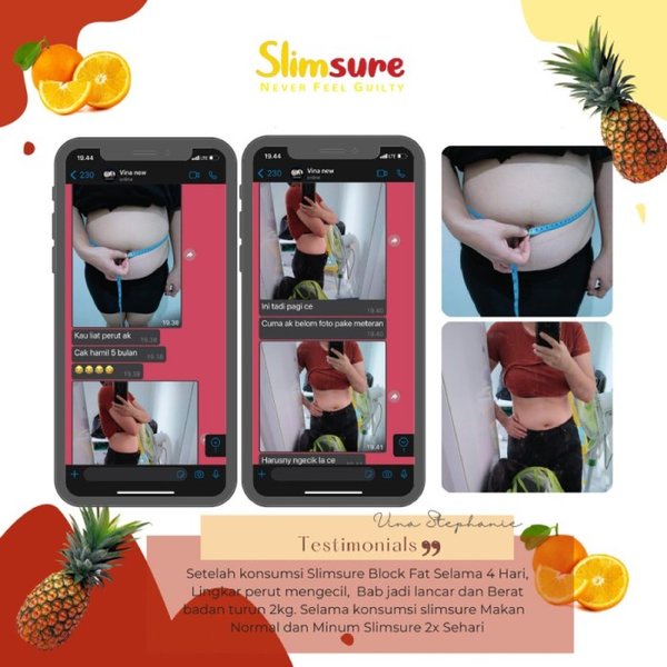 Slimsure Minuman Diet Pelangsing badan - 1 Box isi 15sachet