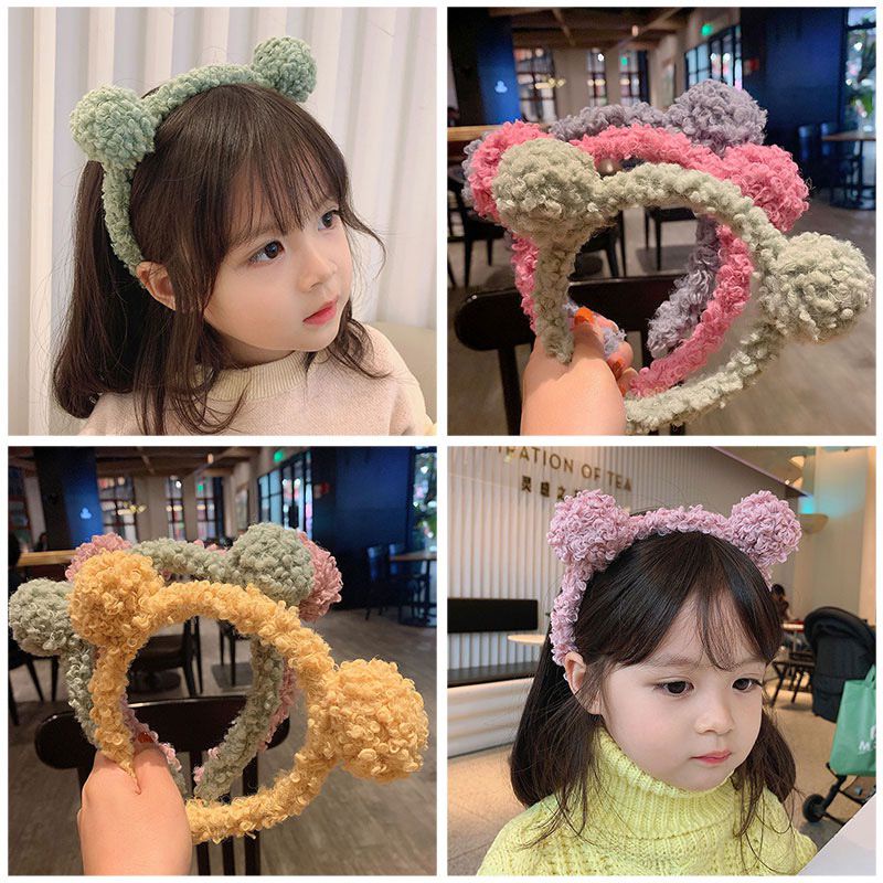 INFY - Bando Kartakter Telinga Beruang Bear bulu korea kekinian Bandana bando handuk Aksesoris Rambut R847