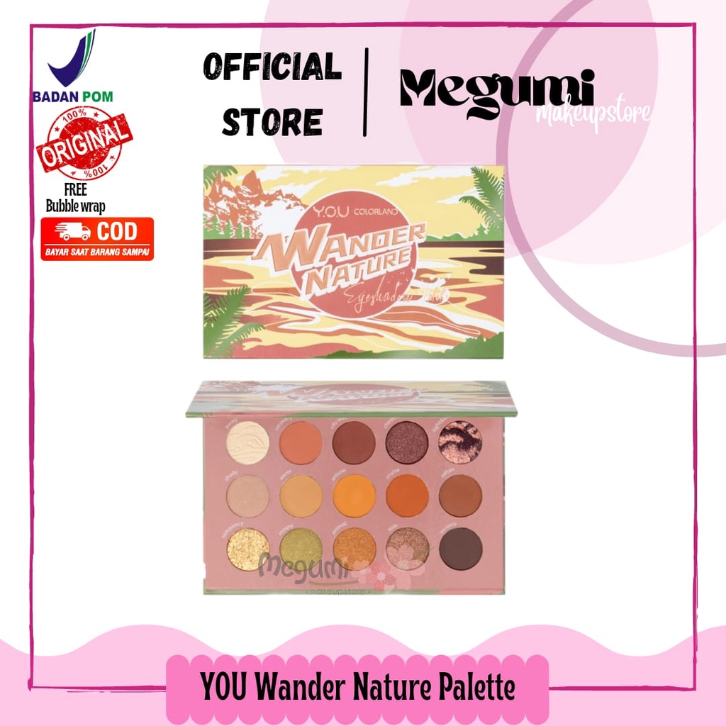{ megumi_makeup } YOU COLORLAND WANDER NATURE EYESHADOW PALETTE