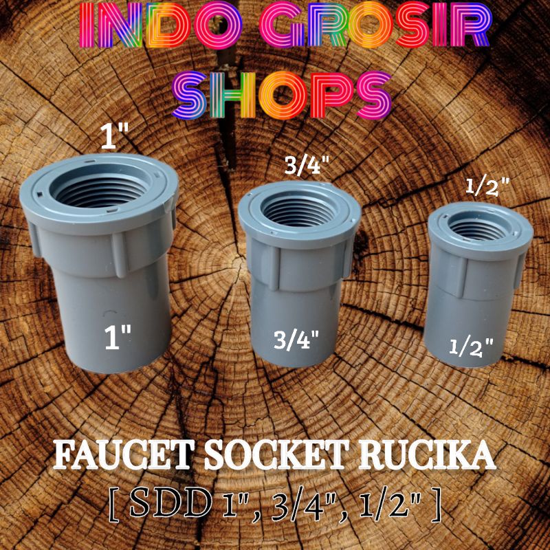 RUCIKA SDD 1/2" AW / SDD 3/4"AW ./SDD 1" AW, FAUCET SOCKET