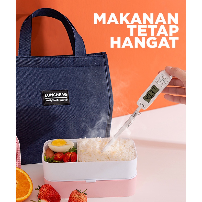 TAS BEKAL LUNCH COOLER BAG BOX MAKANAN ALUMINIUM KOTAK MAKAN ANAK