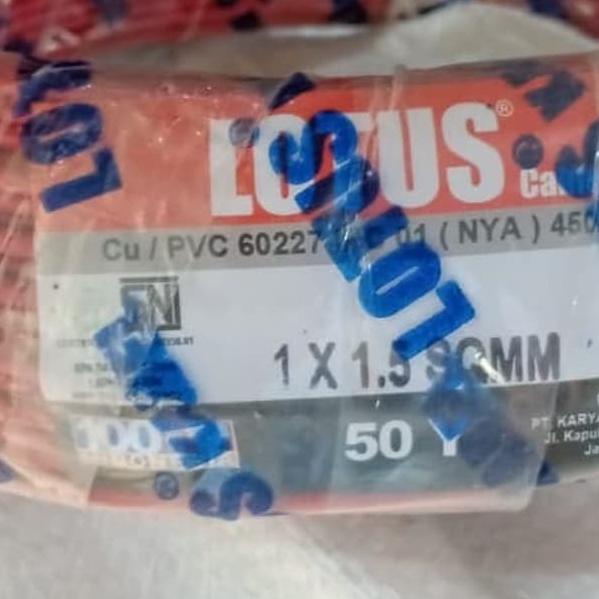 Kabel NYA 1x1.5 @50m LOTUS SNI - Merah