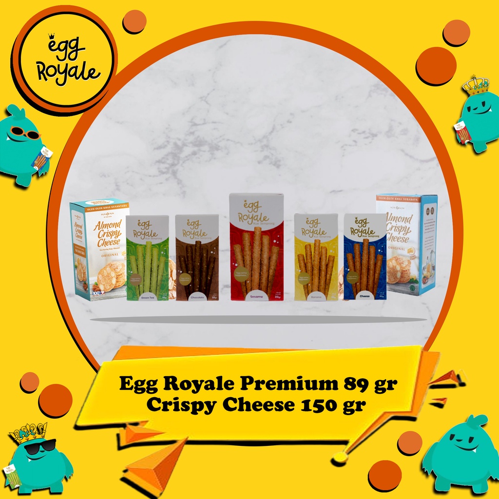 

Egg Royale 89gr + Bonus Almond Crispy Cheese 150gr / Camilan / cemilan coklat / chocolate / keju