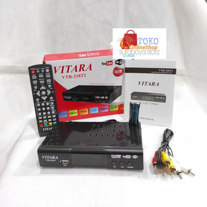 receiver tv set top box alat penerima siaran tv digital VITARA VTR218