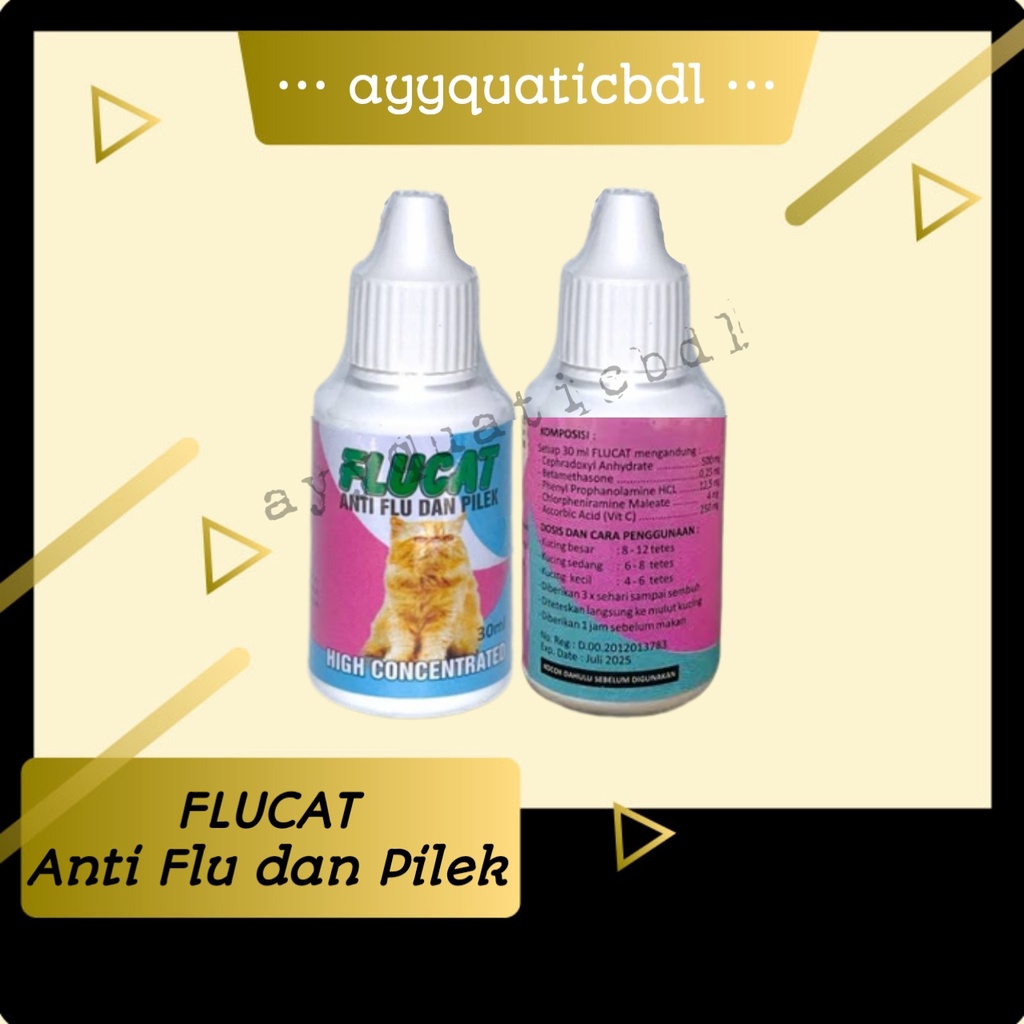 FLUCAT Obat Anti Flu dan Pilek Kucing