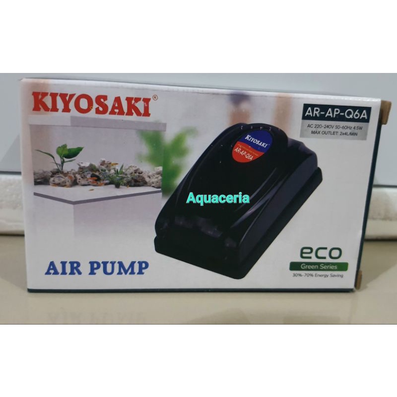 aerator pompa udara aquarium output 2 lubang kiyosaki AR AP Q6A