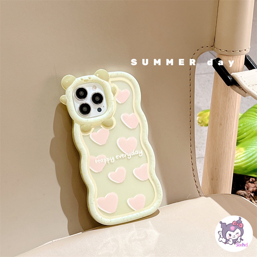 Soft Case Pelindung Lensa Motif Titik Gelombang Untuk iPhone 14 13 12 11 Pro Max XR Xs Max 7 8 6 6s Plus