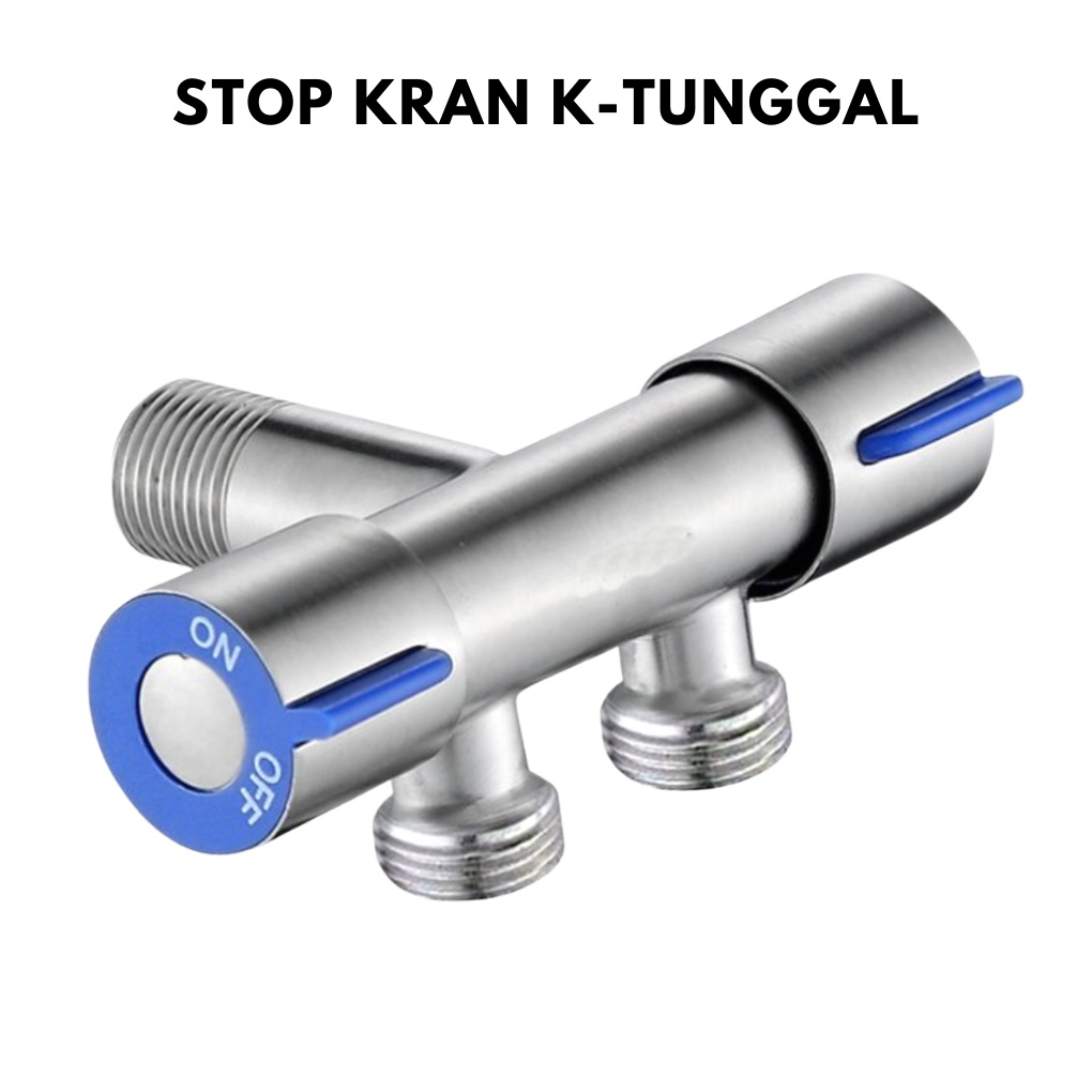 STOP KRAN AIR KERAN STAINLESS / SINGLE HIGH QUALITY