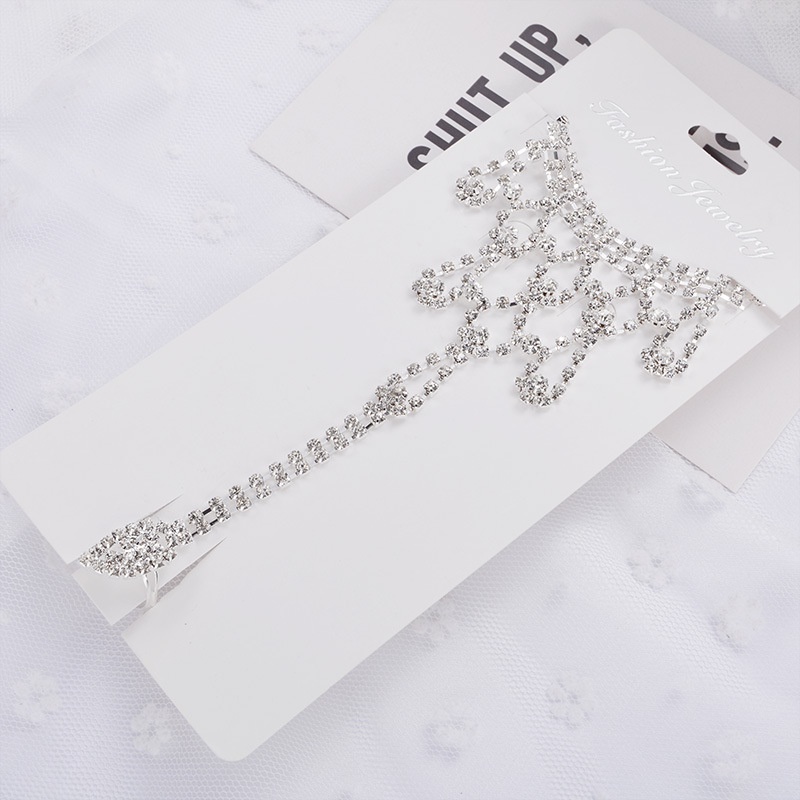 Gelang Kaki Berlian Imitasi Model Rumbai Gaya Eropa Amerika Untuk Pengantin