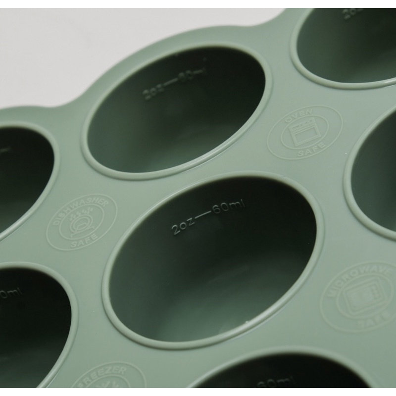 BenBen Premium Silicone Food Container Cube Tray 9 Holes Tempat Makan MPASI Bayi