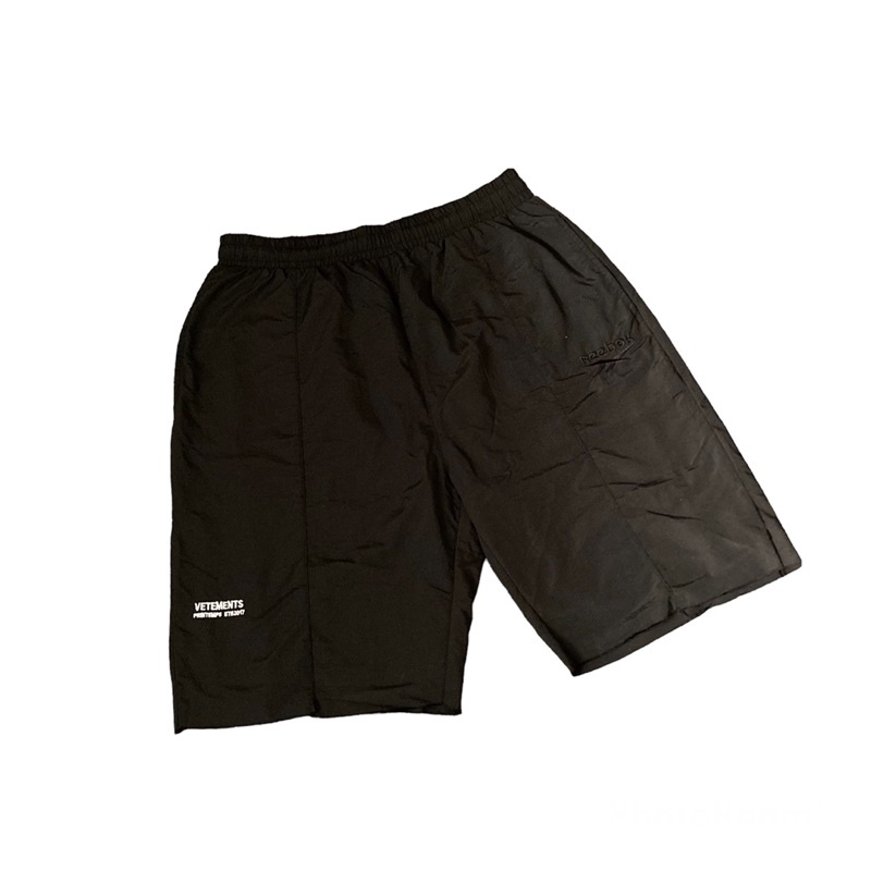 Vetemens x Reebok track pant short