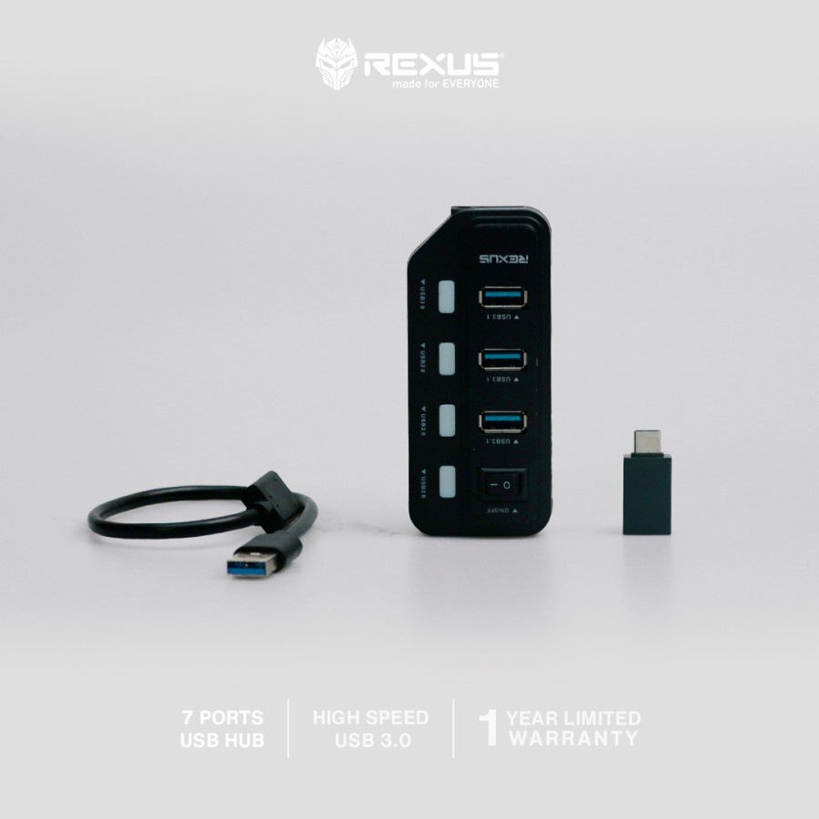 Usb Hub Rexus RXH332 3 Port 3.1 1 Port 3.0 3 Port 2.0 With USB Type C