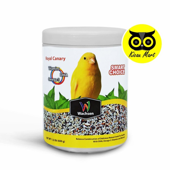 Pakan Kenari Wachsen Smart Choice Royal Canary Belgian Formula Kemasan Toples 600 Gr Pakan Makanan Lomba Harian Burung Kenari Gacor Panjang Durasi Anti Macet Bunyi