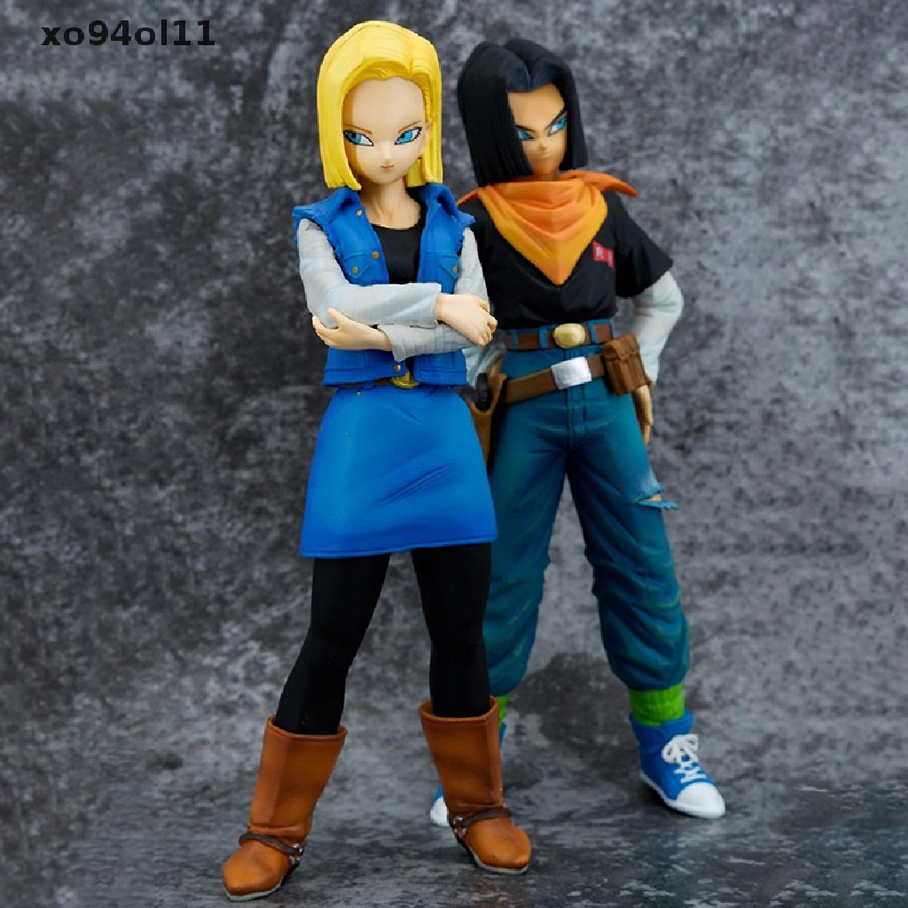 Xo Mainan Action Figure Anime Dragon Ball Z Android 17 18 Bahan PVC Ukuran 24CM Untuk Koleksi