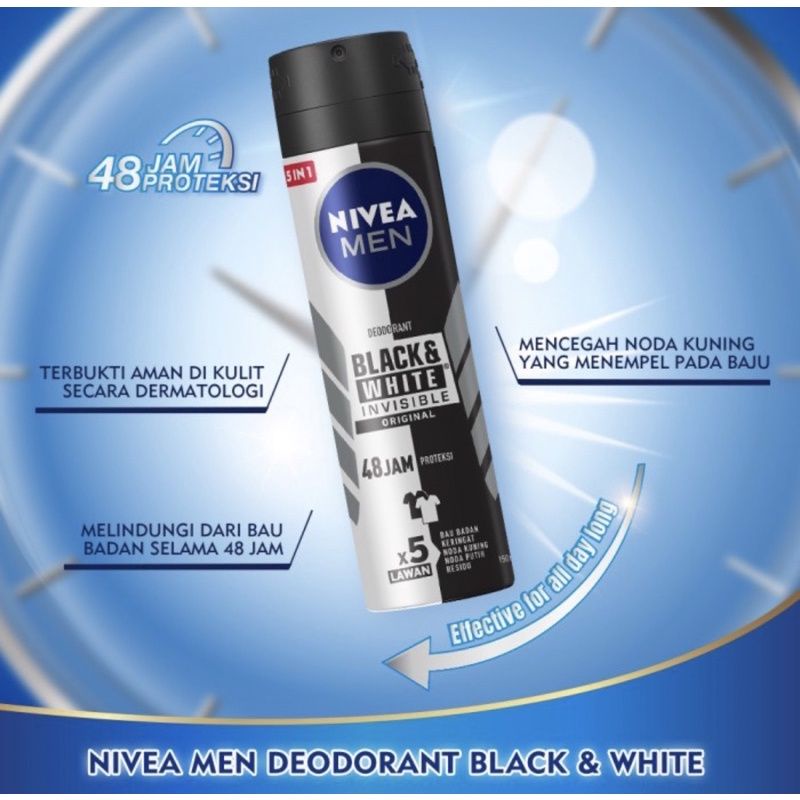 ☘️Yuri Kosmetik☘️ Nivea Deodorant SPRAY Male / Female /150ML