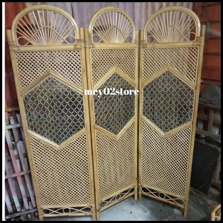 Promo Sketsel /Penyekat Ruangan Dari Rotan Asli Alami