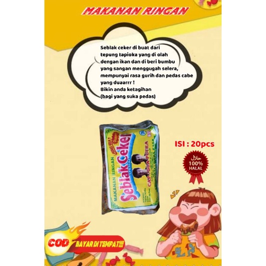 

MAKANAN RINGAN SEBLAK CEKER PEDAS GURIH