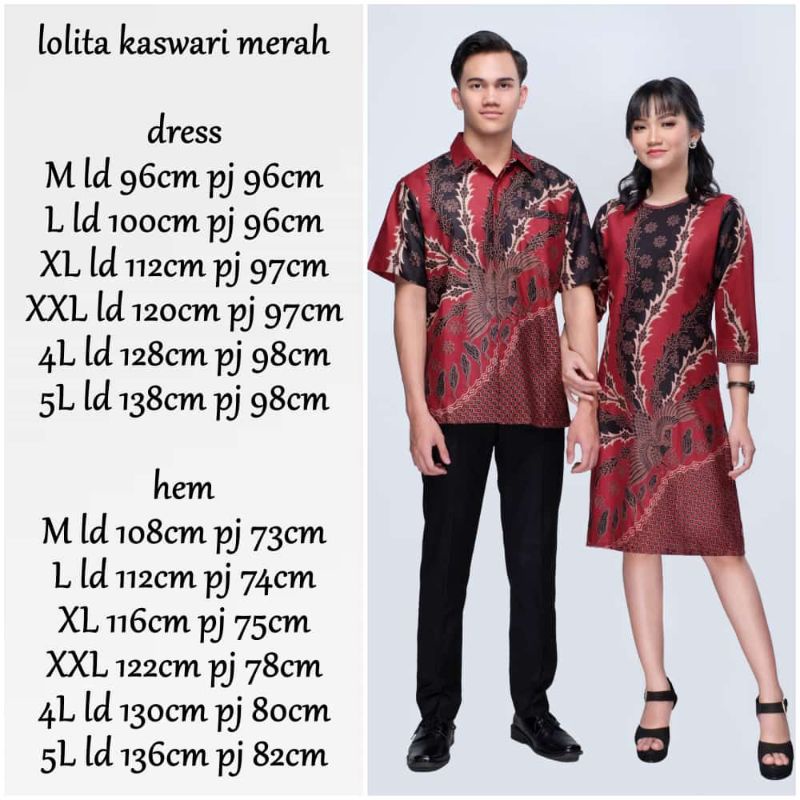 Couple Tunangan/ Dress Kondangan/ Couple Batik Pria/ Batik Dres Wanita/ Kemeja Batik Pria/ Kemeja Pr
