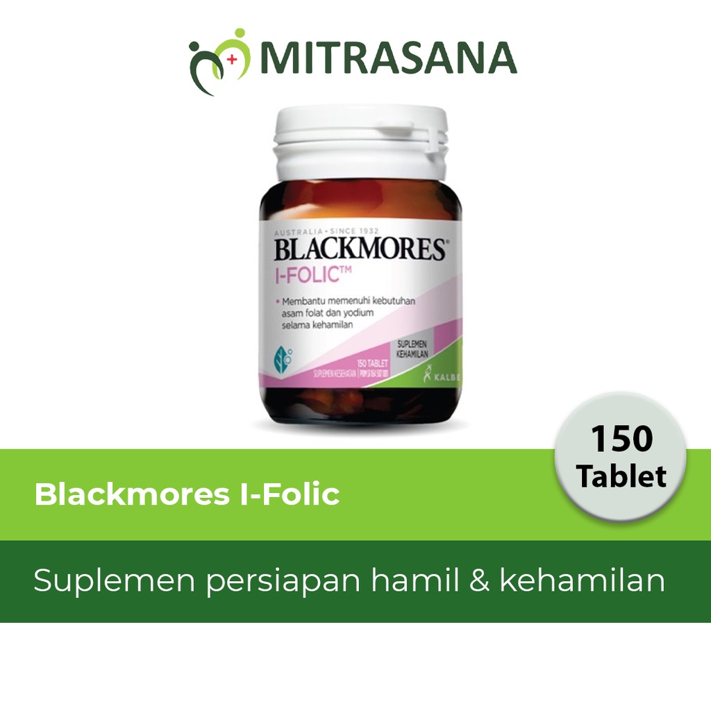 Blackmores I Folic 150 Tablet Menunjang Program Kehamilan