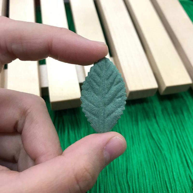 1 LUSIN - DAUN SUEDE MINI | APLIKASI DAUN SUEDE | DAUN WARNA | DAUN GRIGI | DAUN BAHAN JEPIT