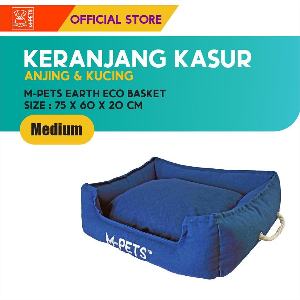 M-Pets Earth Eco Basket Size M / Kasur Tempat Tidur Kucing Anjing