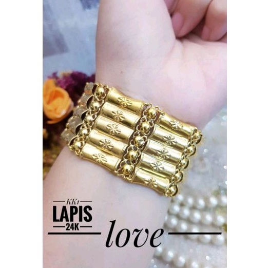 gelang 24k gold rantai terlaris Gl0201