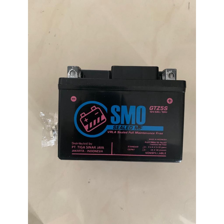Aki accu SMO full kering gtz5s mtz5s murah SMO