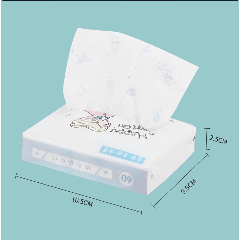 TISSUE PRINTING SLIM PACK | TISSUE KARAKTER LUCU | DRY TISSUE