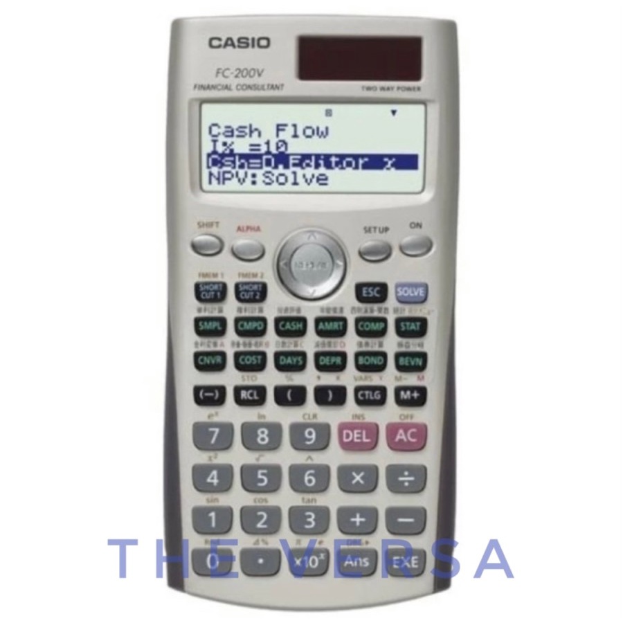 

Casio FC-200V Financial Calculator Kalkulator Keuangan FC 200V