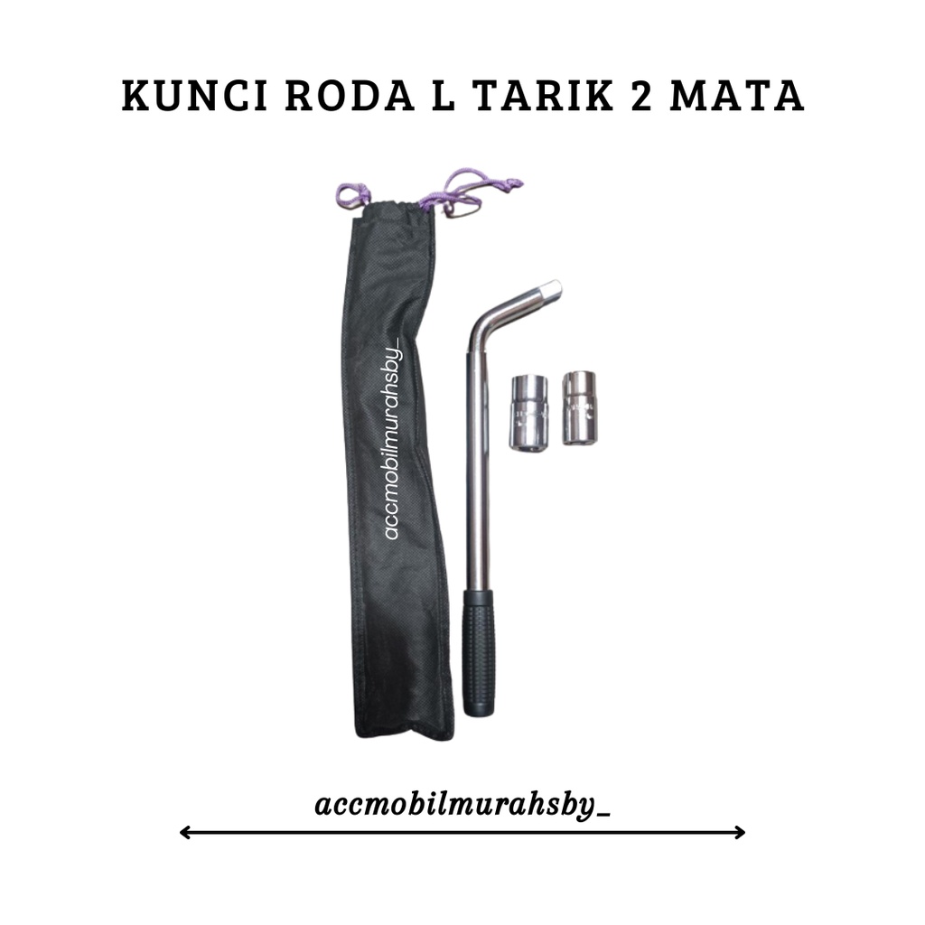 Kunci Roda L Tarik 2 mata 17MM - 19MM and 21MM - 23MM