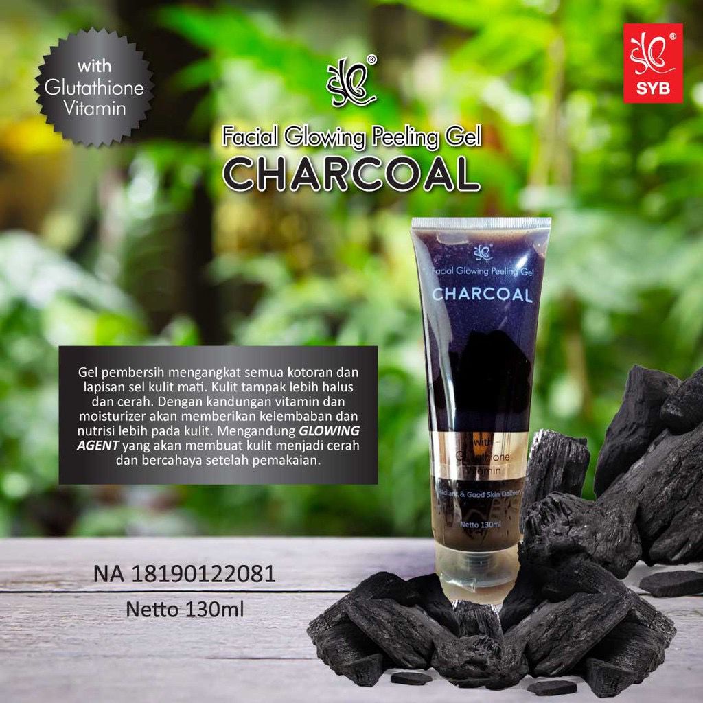 【Official Seller】SYB Facial Glowing Peeling Gel Aloevera Charcoal Milk and Snail | Exfoliating Gel