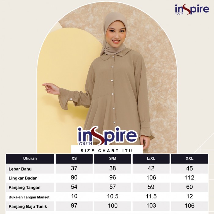 Tunik ITU 060 / Fashion Muslim Tunik ITU Terbaru / Maxy / Inspire Youth