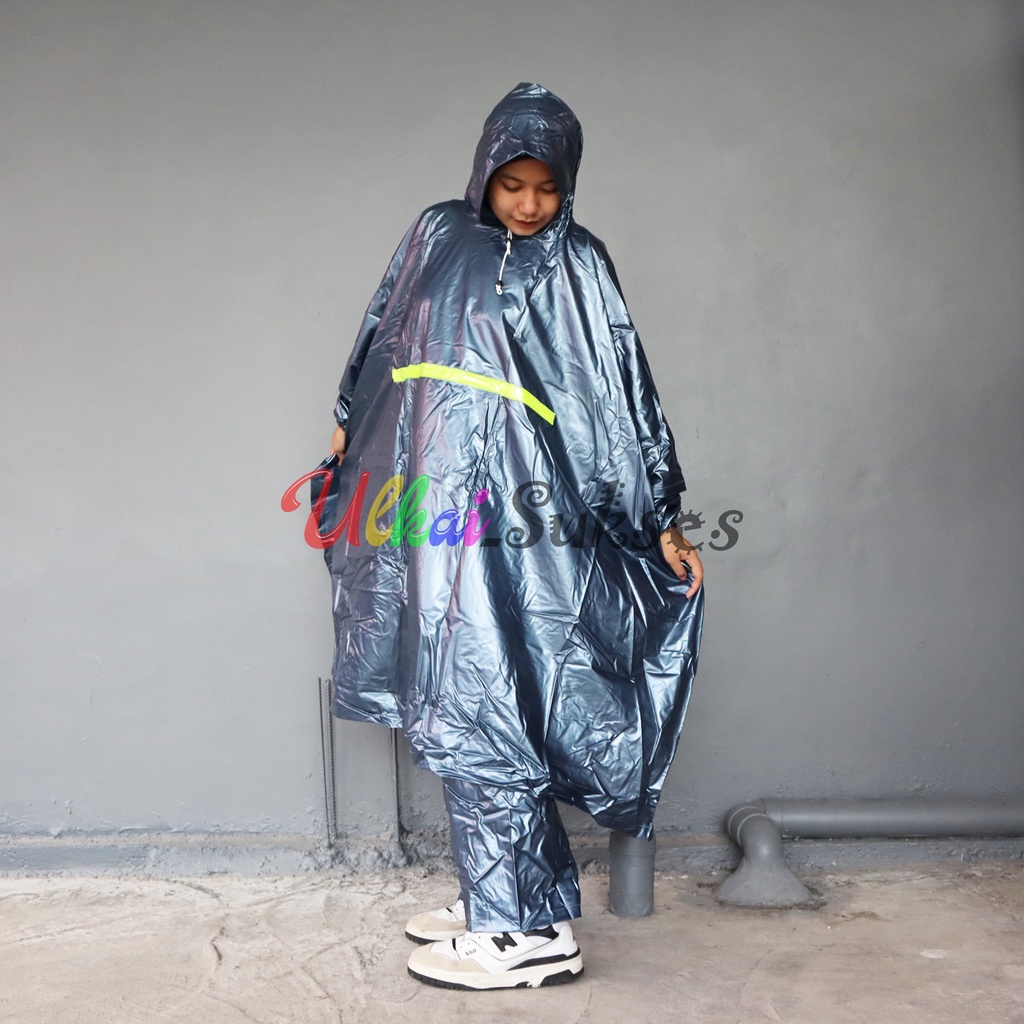 Jas Hujan Setelan Hybrid Ponco Celana - Raincoat Dewasa Pria Wanita Murah Motif Batman Terlaris