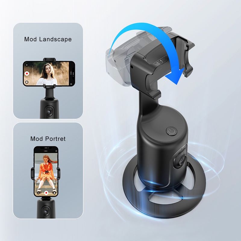 GROTIC Gimbal Handphone Stabilizer 360°AI Face Tracking Gesture Control P01-5