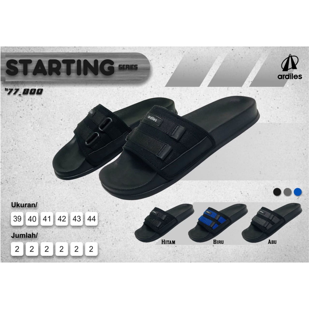 Ardiles Maxmus STARTING - Sandal Selop Fashion Pria Slip On Original Ardiles