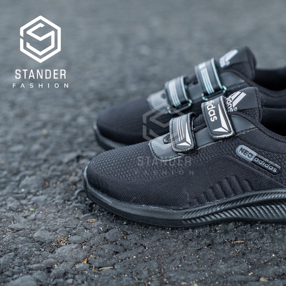 SEPATU ANAK SEKOLAH HITAM POLOS LAKI LAKI PEREMPUAN SEPATU SNEAKERS  SEPATU OLAHRAGA SEPATU  FASHION SEPATU ZUMBA ADS NW